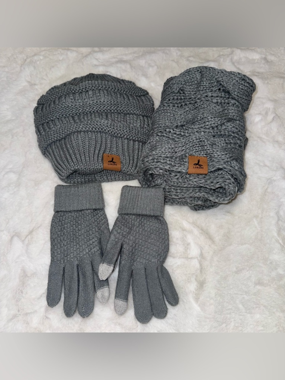 hat, scarf, and gloves set